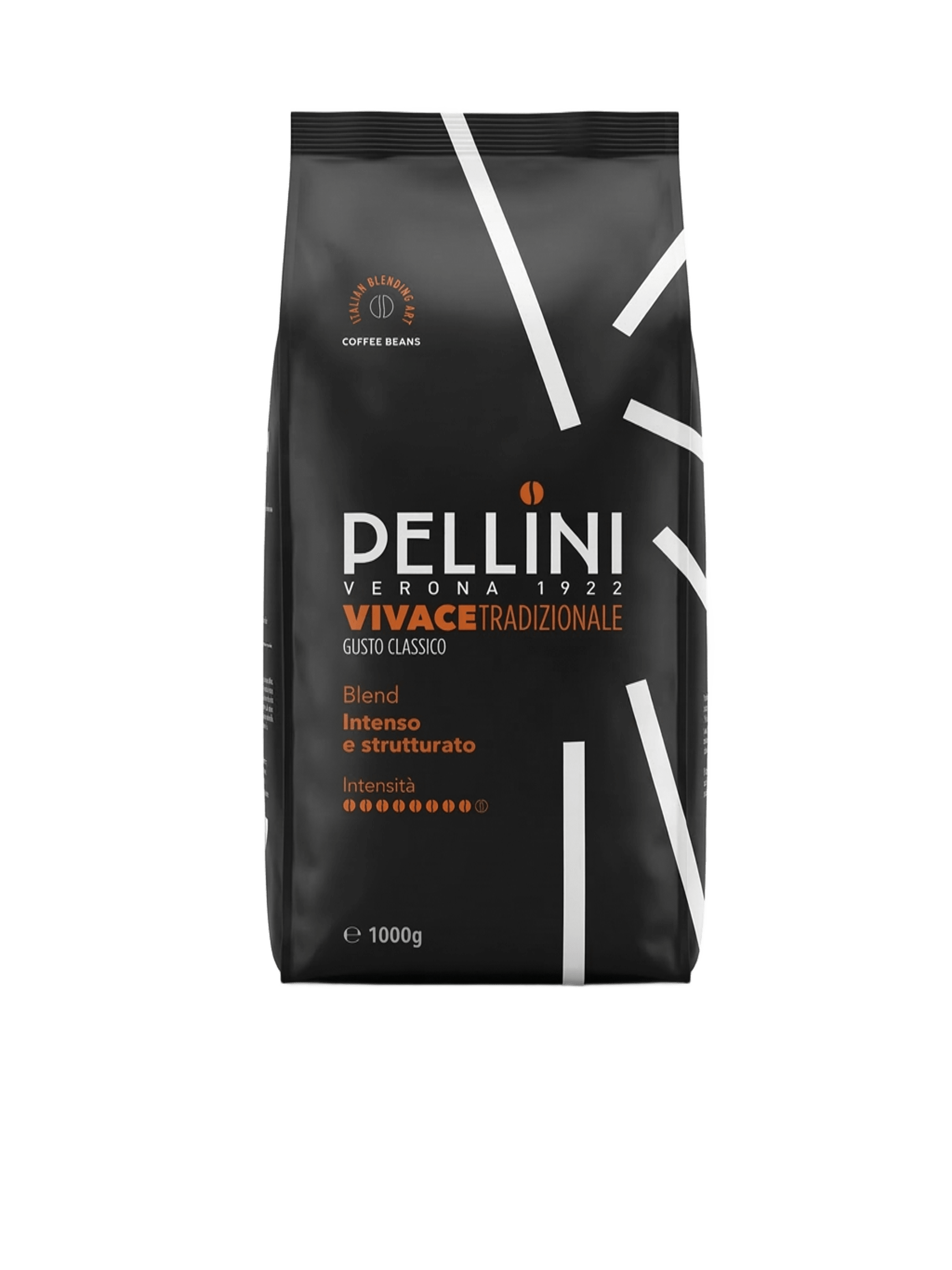 Café en grains Pellini Vivace Tradizionale Classico 1kg — blend Arabica Robusta, torréfaction italienne Vérone