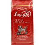 Café en grains Lucaffè Classic 1kg - 80% Arabica 20% Robusta, torréfaction artisanale lac de Garde Italie