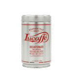 Café en grains décaféiné Lucaffè Decaffeinato - 100% Arabica torréfié en Italie - boîte aluminium 250g